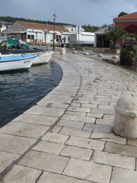 Water at wall top height